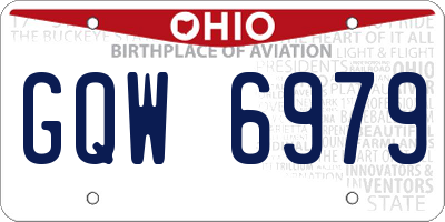 OH license plate GQW6979