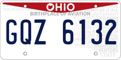 OH license plate GQZ6132