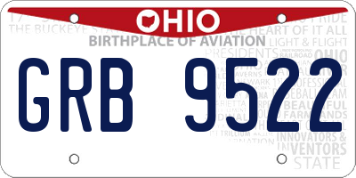 OH license plate GRB9522