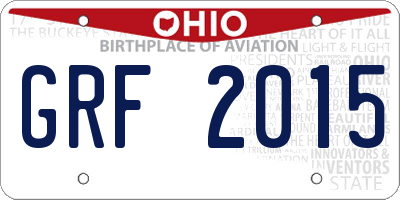 OH license plate GRF2015