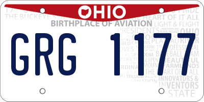 OH license plate GRG1177