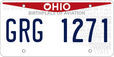 OH license plate GRG1271