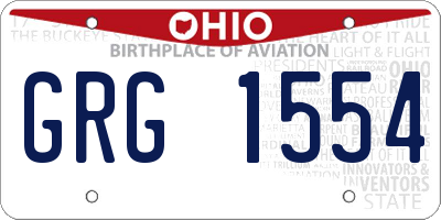 OH license plate GRG1554