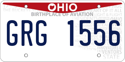 OH license plate GRG1556