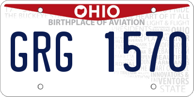 OH license plate GRG1570