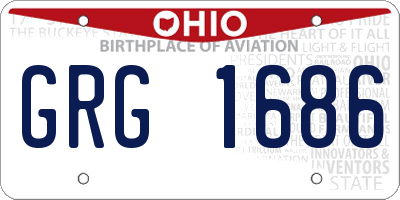 OH license plate GRG1686