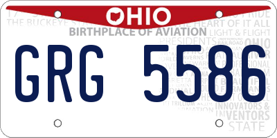 OH license plate GRG5586