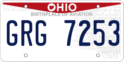 OH license plate GRG7253