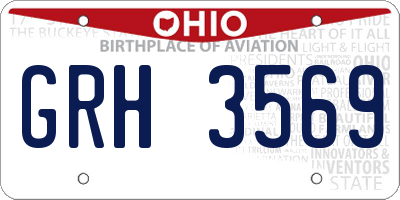 OH license plate GRH3569
