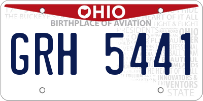 OH license plate GRH5441