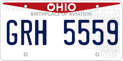 OH license plate GRH5559