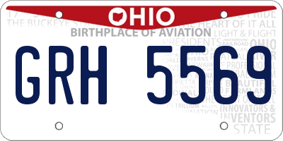 OH license plate GRH5569