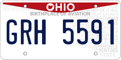 OH license plate GRH5591