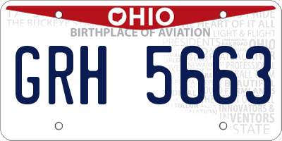 OH license plate GRH5663