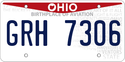 OH license plate GRH7306