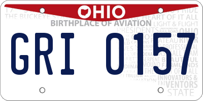OH license plate GRI0157