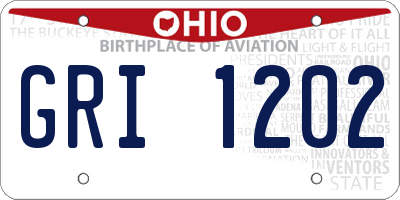 OH license plate GRI1202