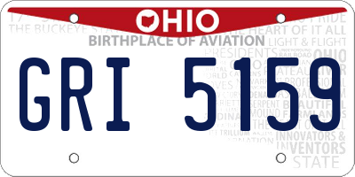 OH license plate GRI5159