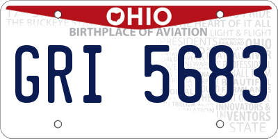 OH license plate GRI5683