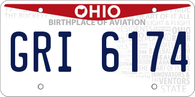 OH license plate GRI6174