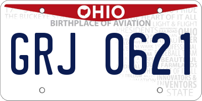 OH license plate GRJ0621