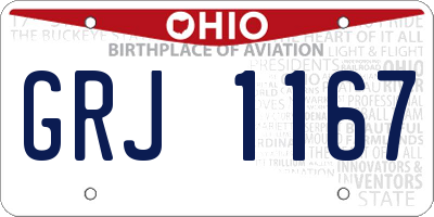 OH license plate GRJ1167