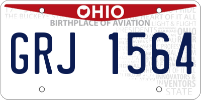 OH license plate GRJ1564