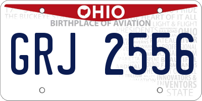 OH license plate GRJ2556