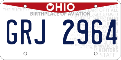 OH license plate GRJ2964