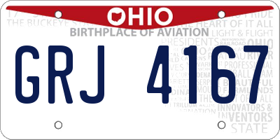 OH license plate GRJ4167