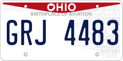 OH license plate GRJ4483