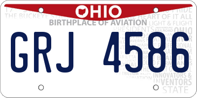 OH license plate GRJ4586