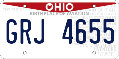 OH license plate GRJ4655