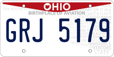 OH license plate GRJ5179