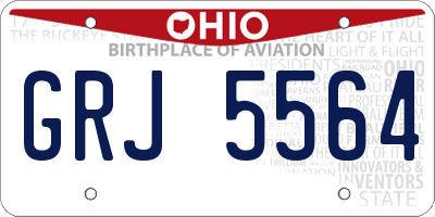 OH license plate GRJ5564