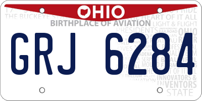 OH license plate GRJ6284