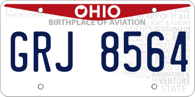 OH license plate GRJ8564