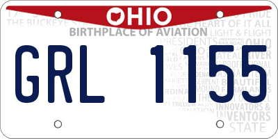 OH license plate GRL1155