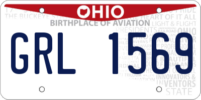 OH license plate GRL1569