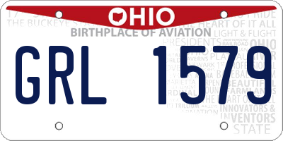 OH license plate GRL1579
