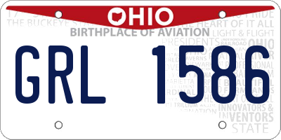 OH license plate GRL1586