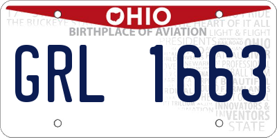 OH license plate GRL1663