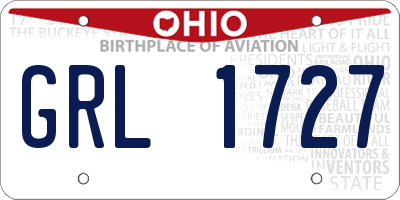 OH license plate GRL1727