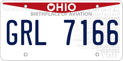 OH license plate GRL7166