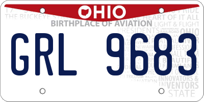OH license plate GRL9683