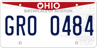 OH license plate GRO0484