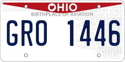 OH license plate GRO1446