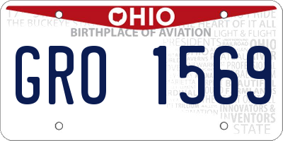 OH license plate GRO1569