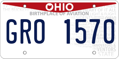 OH license plate GRO1570