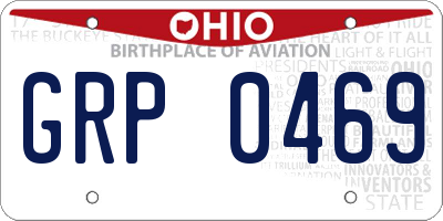 OH license plate GRP0469